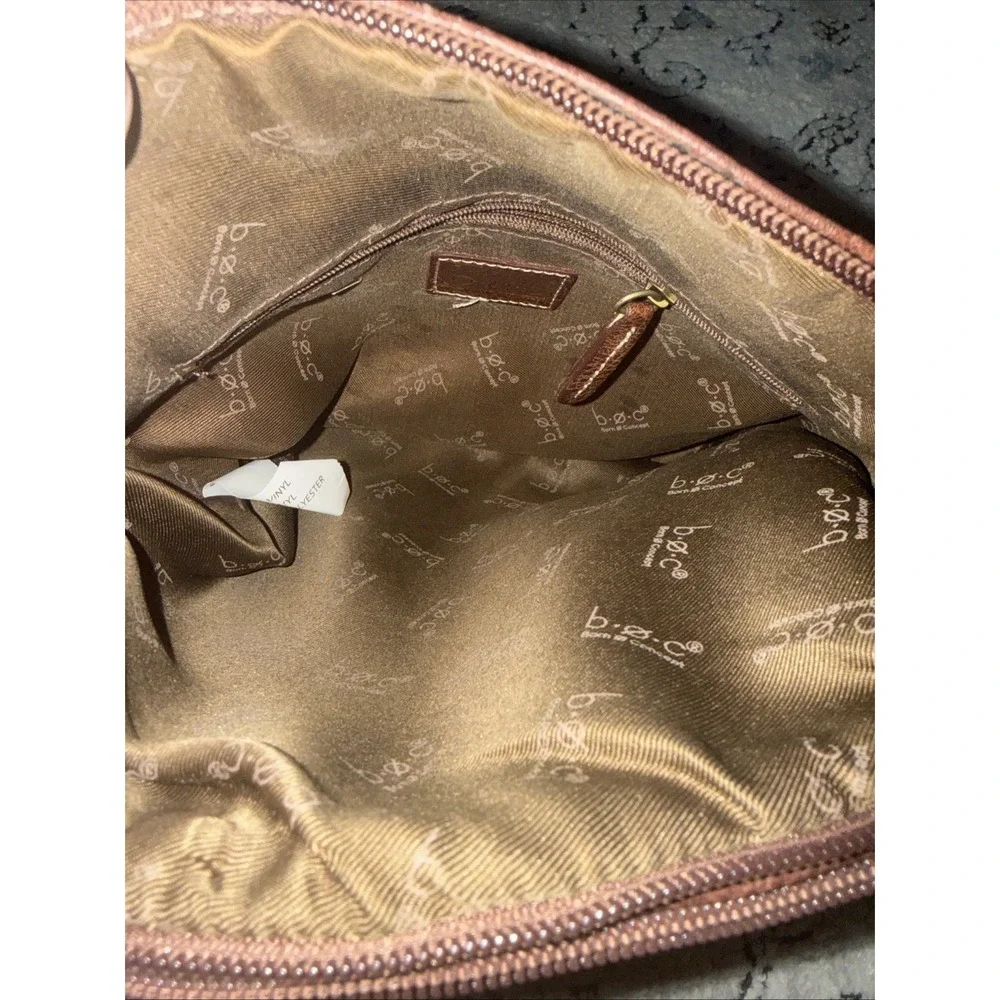 BOC Purse Suede Crossbody Green Tan Brown Bag Faux Leather Power Bank  Boho